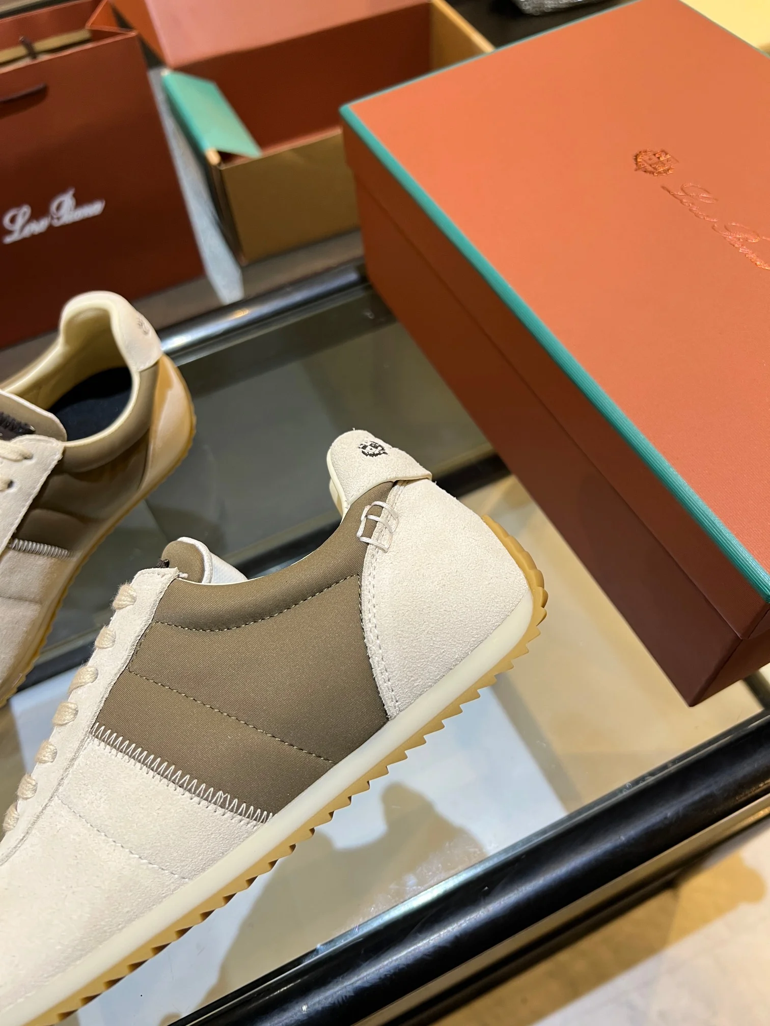 LORO PIANA Sneakers Cream-Brown B40202609111846 - Image 10