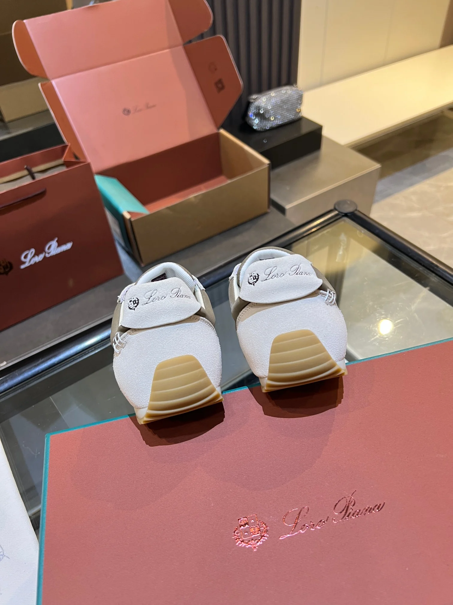LORO PIANA Sneakers Cream-Brown B40202609111846 - Image 11