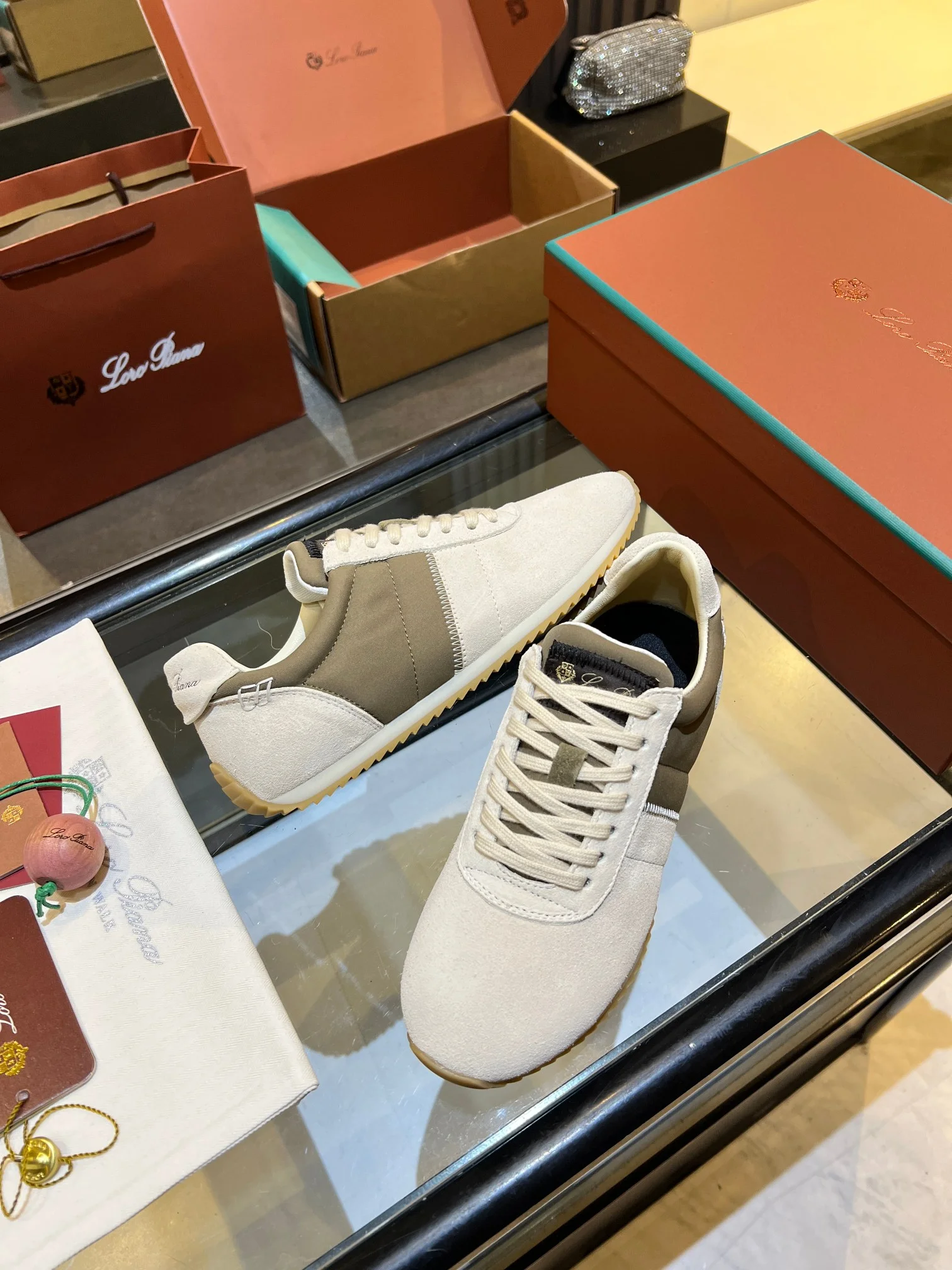LORO PIANA Sneakers Cream-Brown B40202609111846 - Image 7