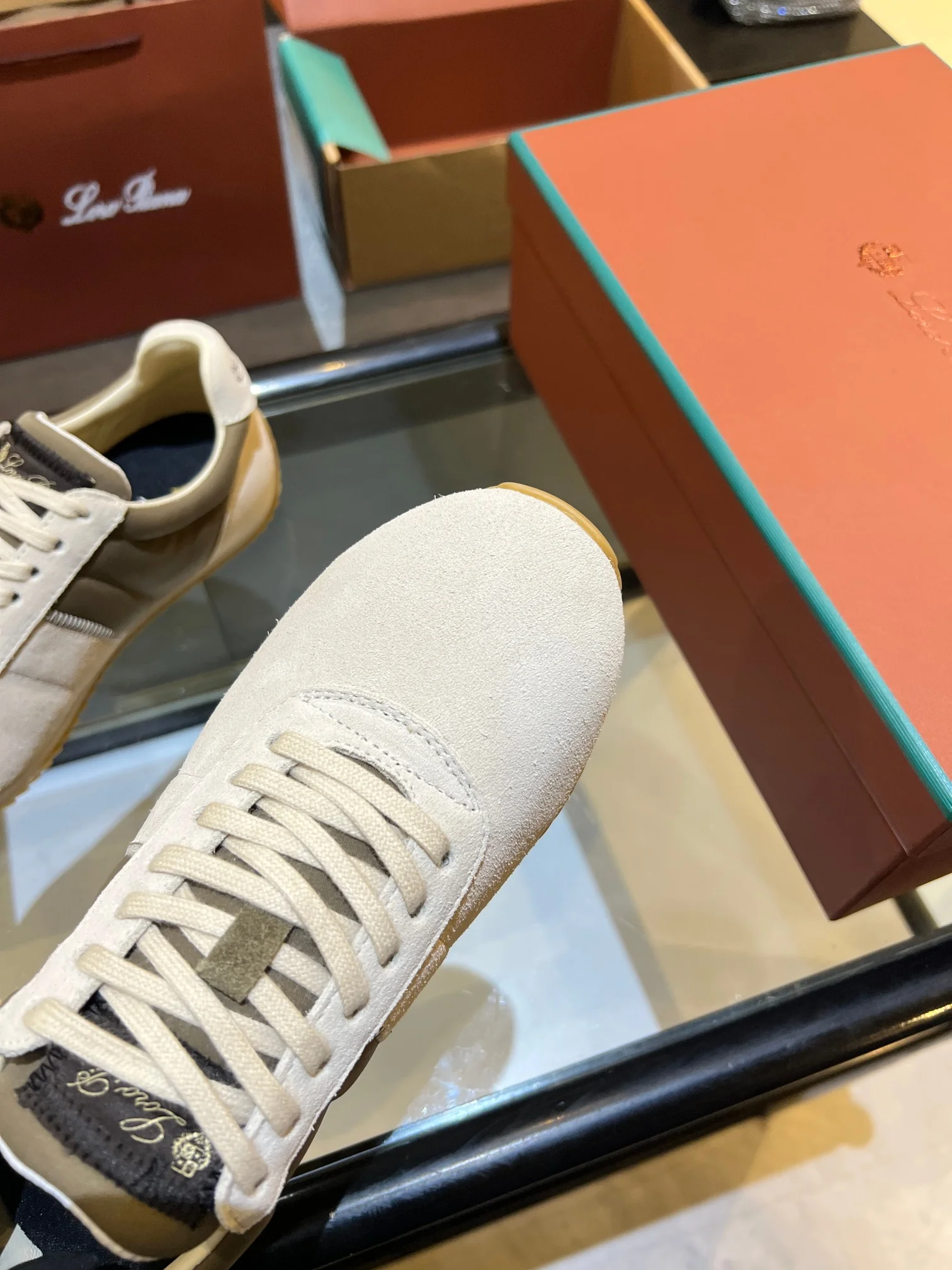 LORO PIANA Sneakers Cream-Brown B40202609111846 - Image 8
