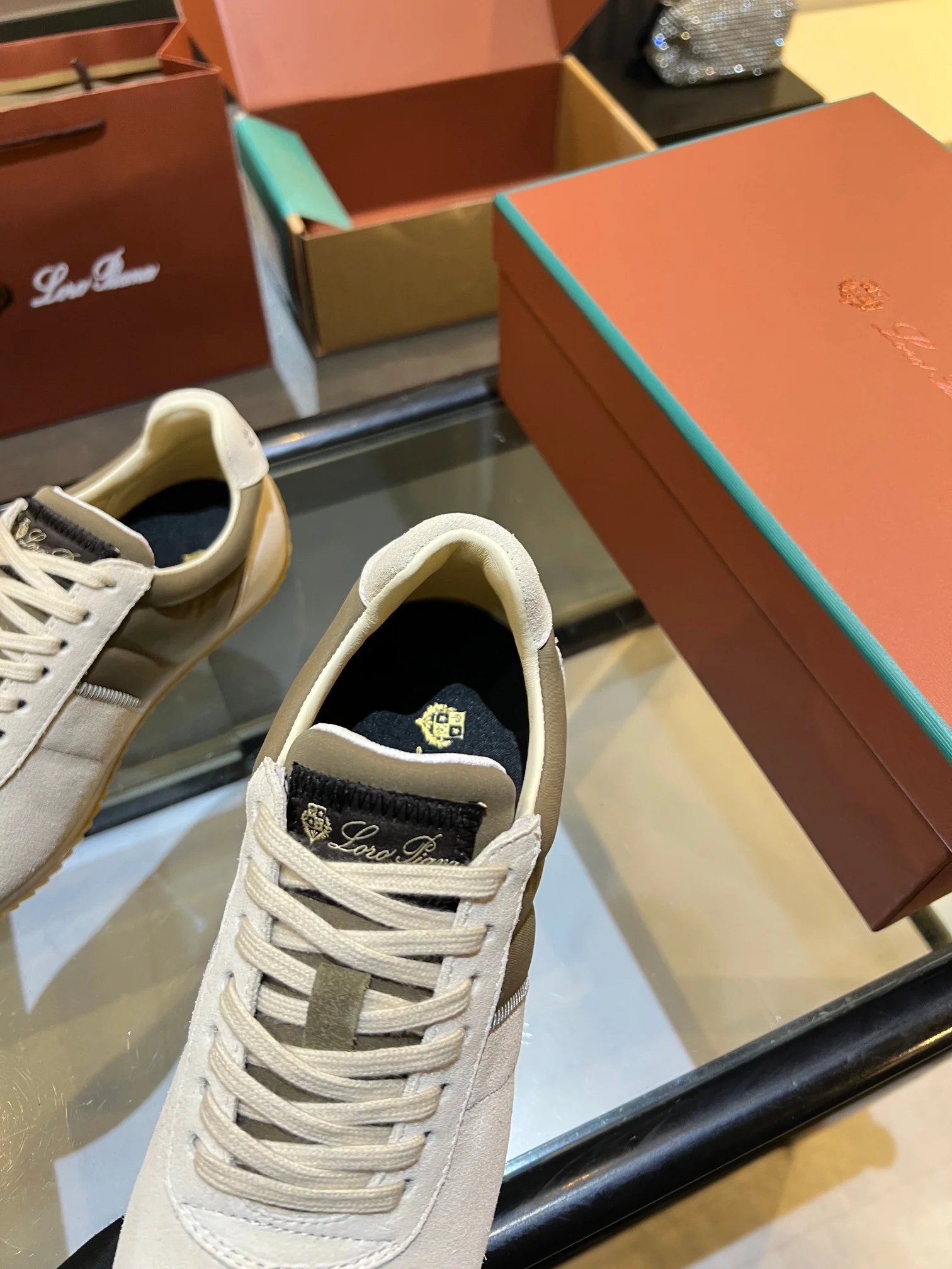 LORO PIANA Sneakers Cream-Brown B40202609111846 - Image 9