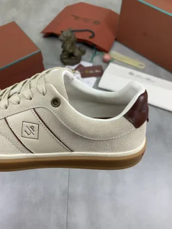 Alternative view of LORO PIANA Sneakers Knit Calfskin Beige-Brown EU38-45 B50202609112015