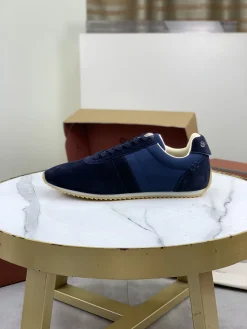 LORO PIANA Sneakers Suede Calfskin Navy-Blue EU35-44 C00202609111096