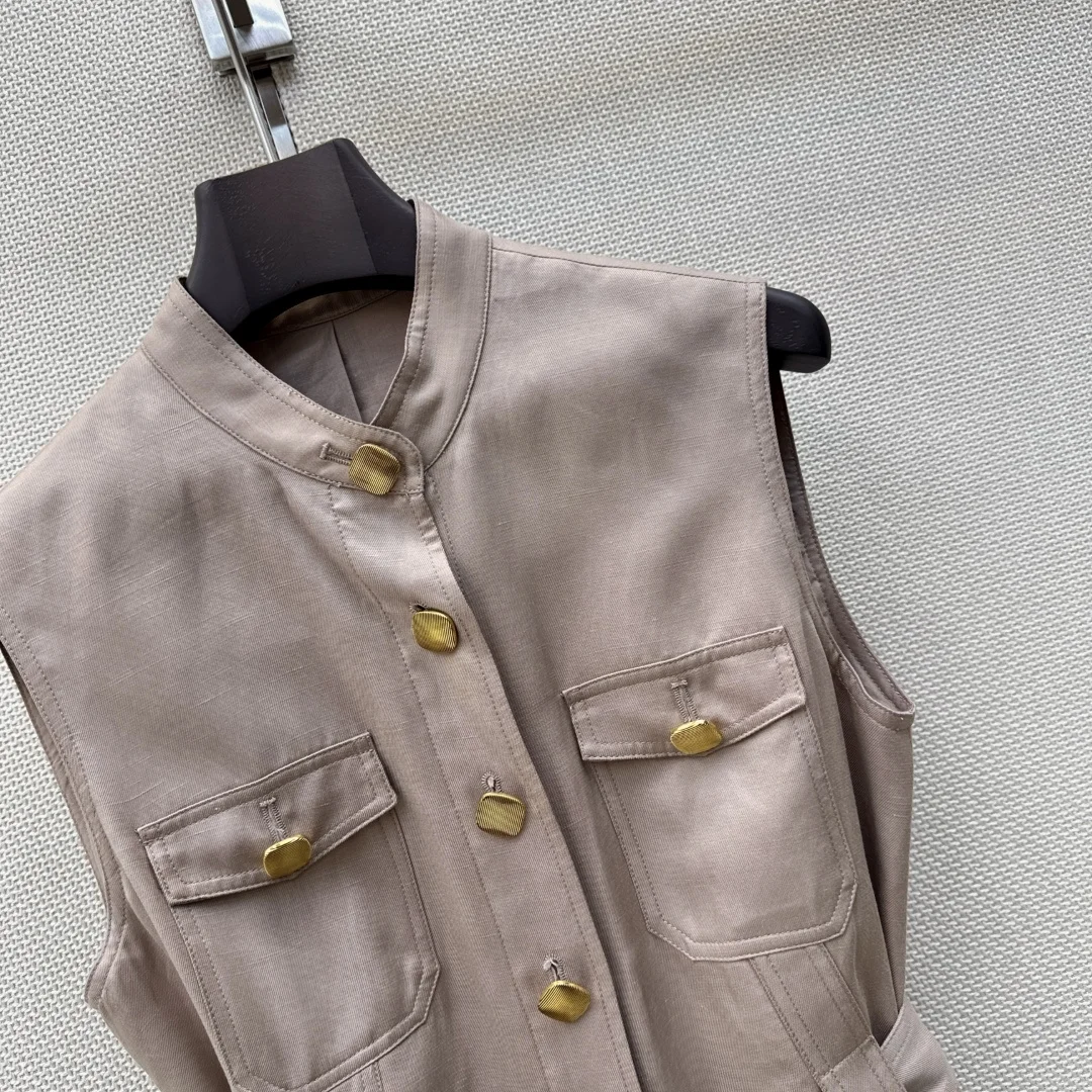 LORO PIANA Suits Linen Beige-Gold S-L B75202609063405 - Image 5