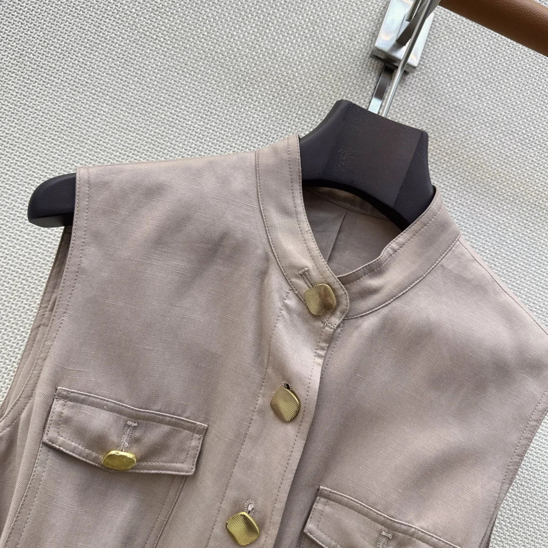 LORO PIANA Suits Linen Beige-Gold S-L B75202609063405 - Image 6