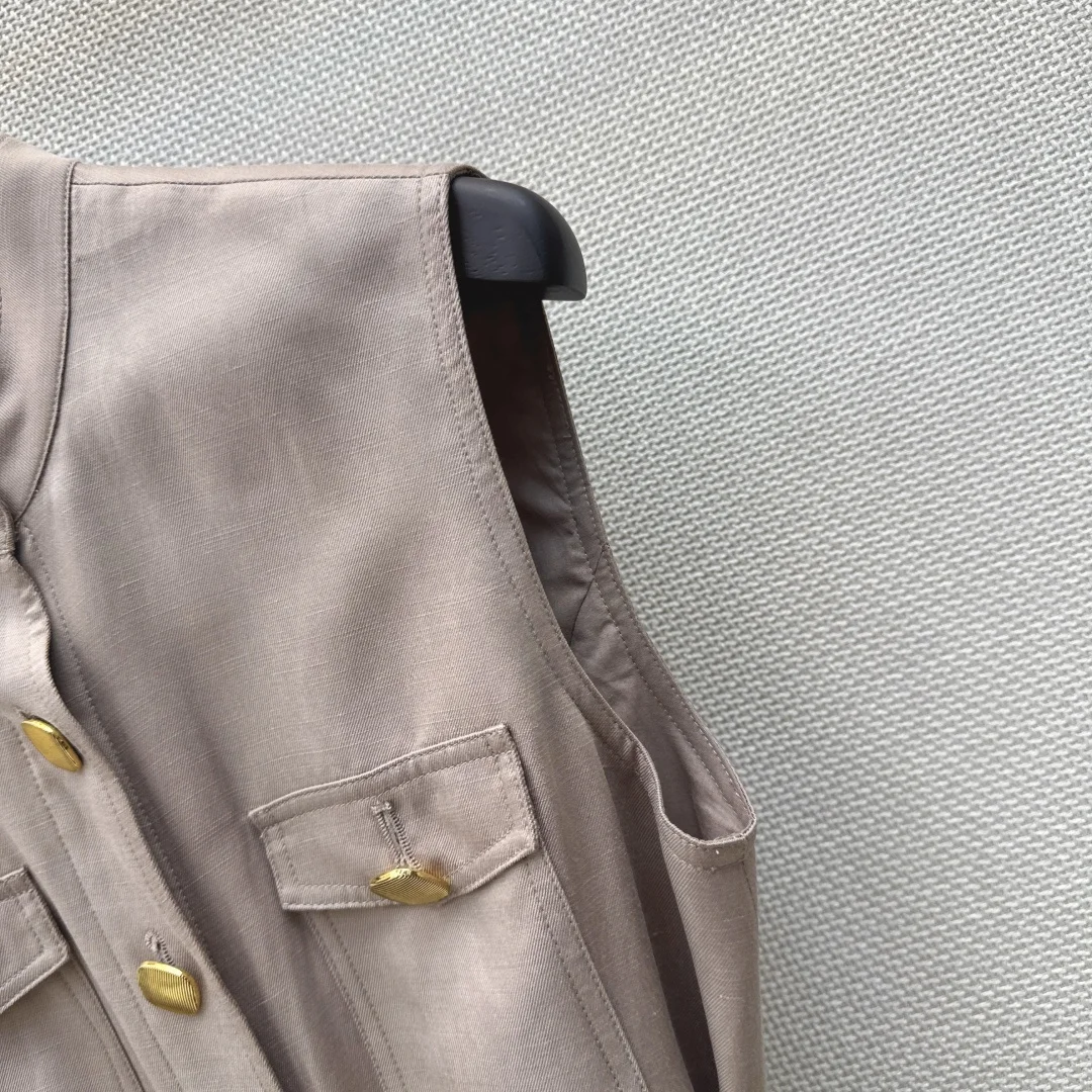 LORO PIANA Suits Linen Beige-Gold S-L B75202609063405 - Image 7