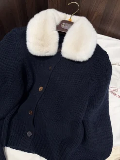 Alternative view of LORO PIANA Sweaters Black-White S-L A030202609063080