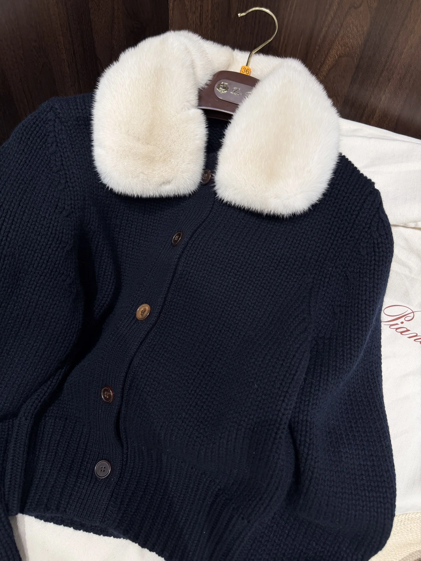 LORO PIANA Sweaters Black-White S-L A030202609063080 - Image 2