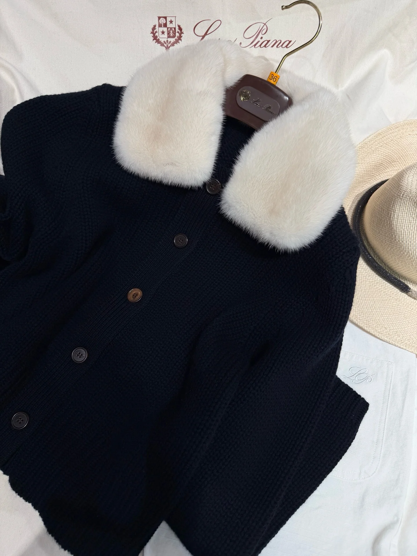 LORO PIANA Sweaters Black-White S-L A030202609063080 - Image 7