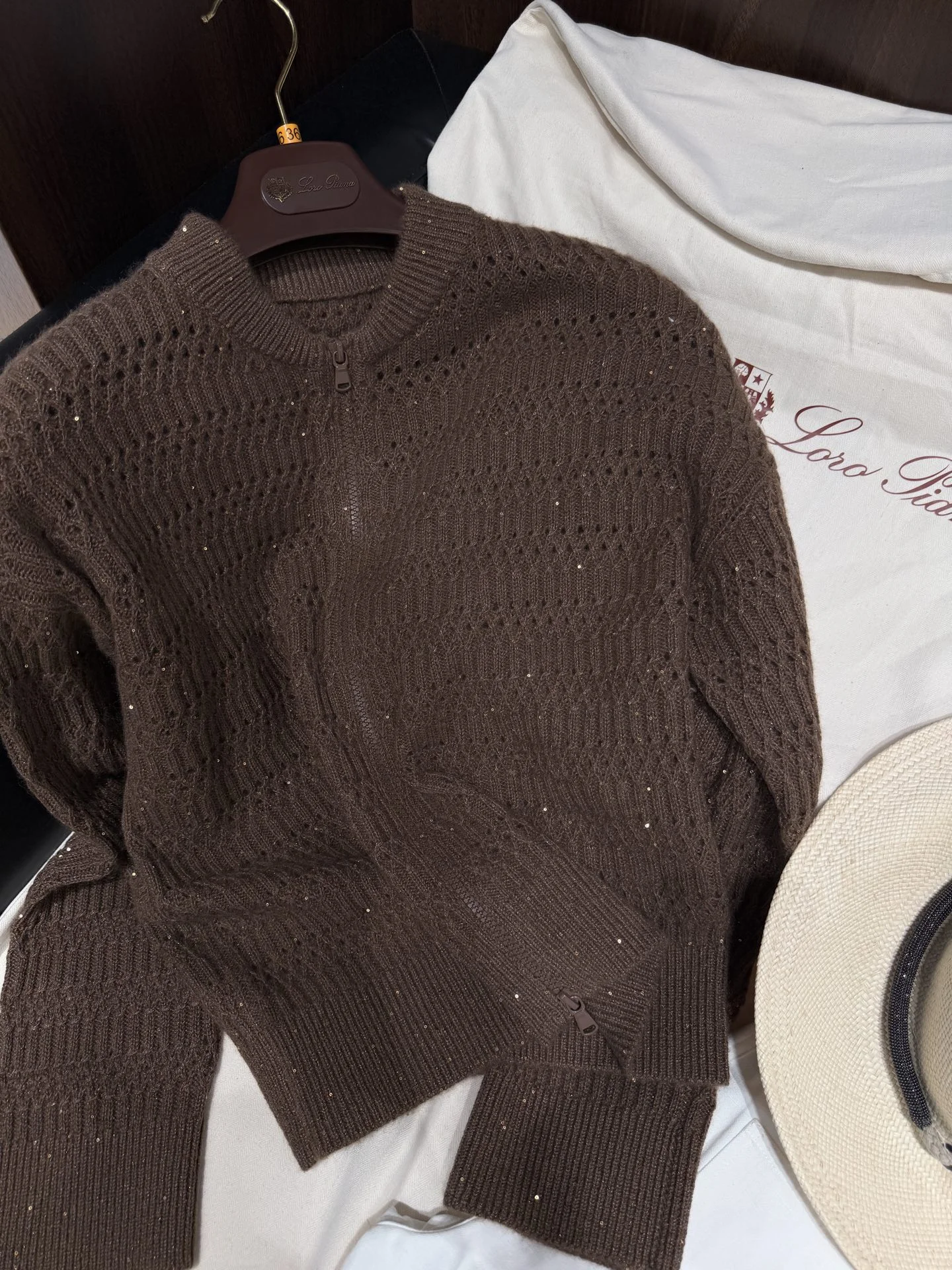 LORO PIANA Sweaters Brown-Gold S-L D95202609063077