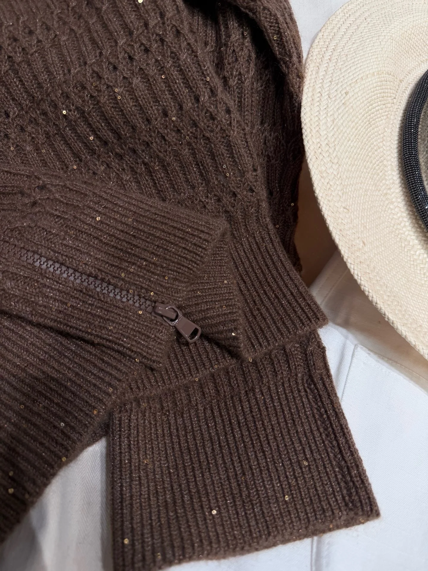 LORO PIANA Sweaters Brown-Gold S-L D95202609063077 - Image 7