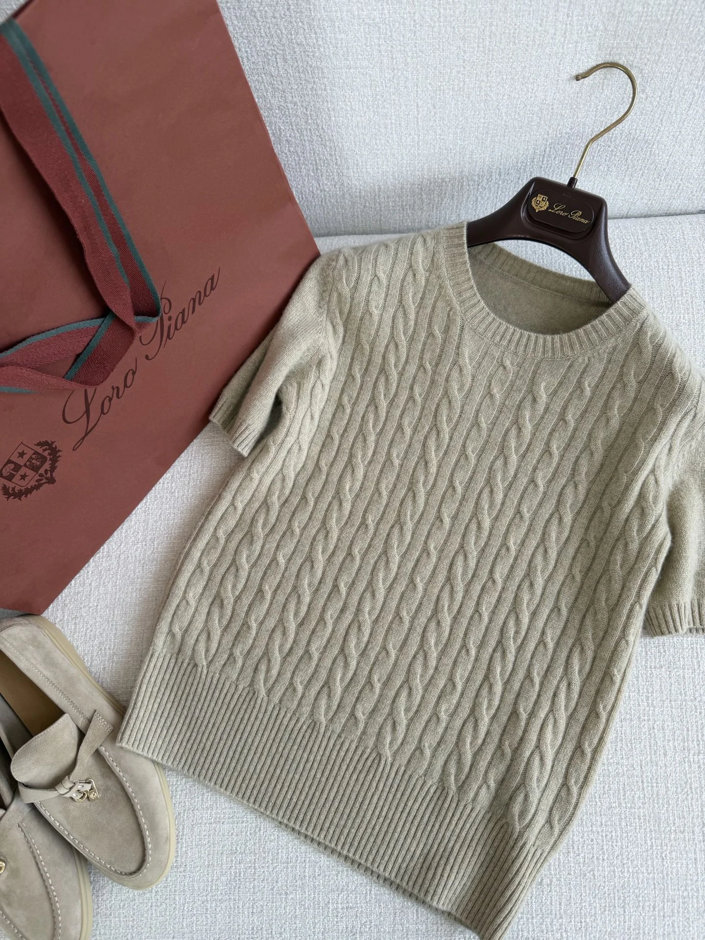 LORO PIANA Sweaters Cashmere Beige-Brown S-L C05202609061559 - Image 2