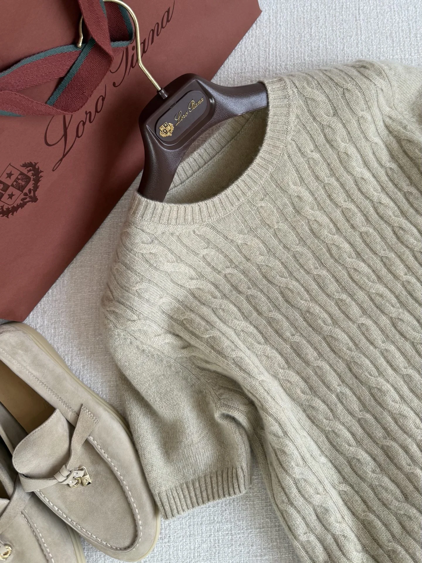 LORO PIANA Sweaters Cashmere Beige-Brown S-L C05202609061559 - Image 3