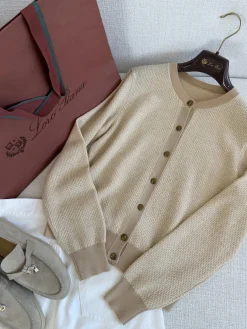 LORO PIANA Sweaters Cashmere Beige-Brown S-L C85202609060275