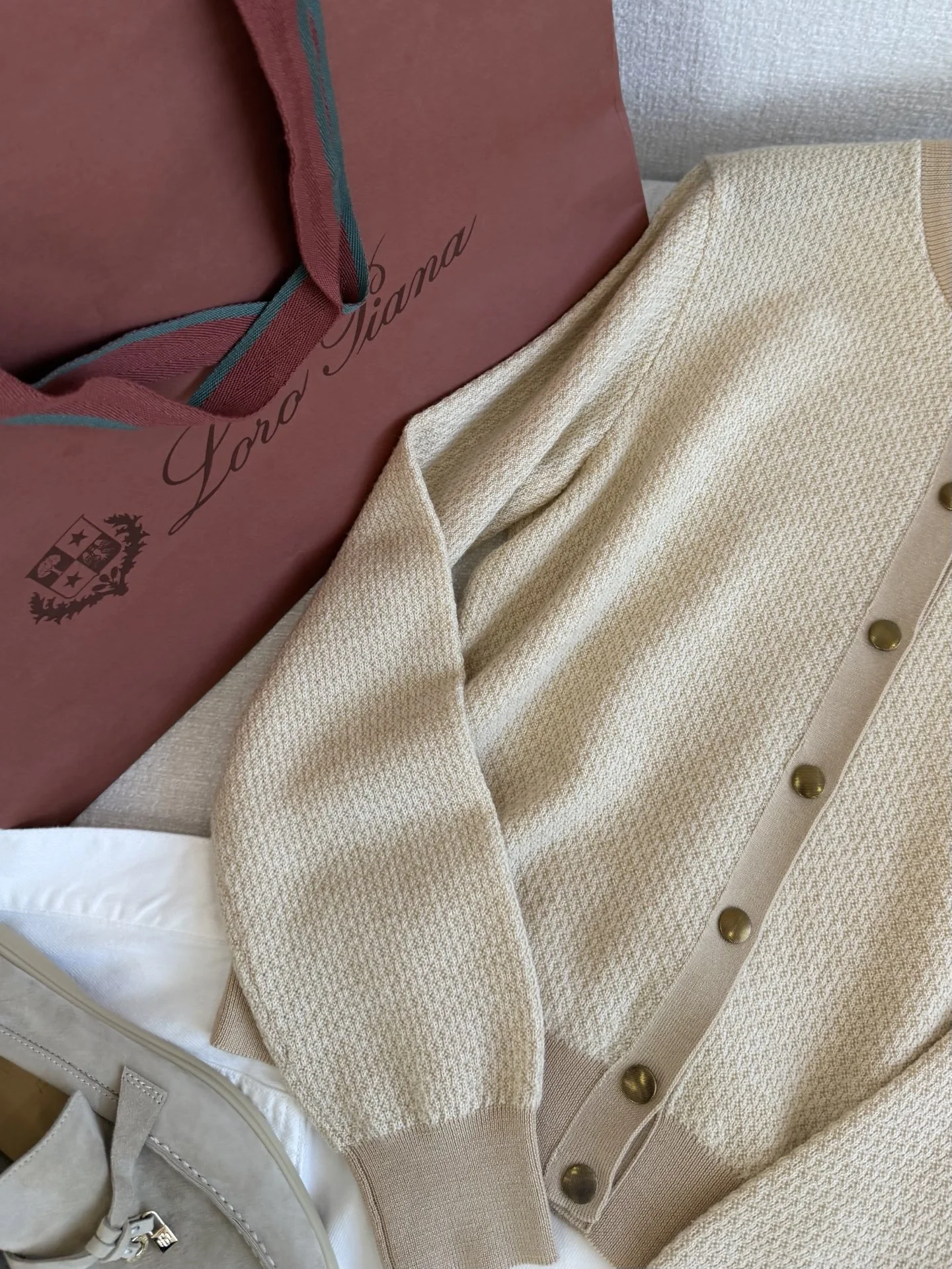 LORO PIANA Sweaters Cashmere Beige-Brown S-L C85202609060275 - Image 3