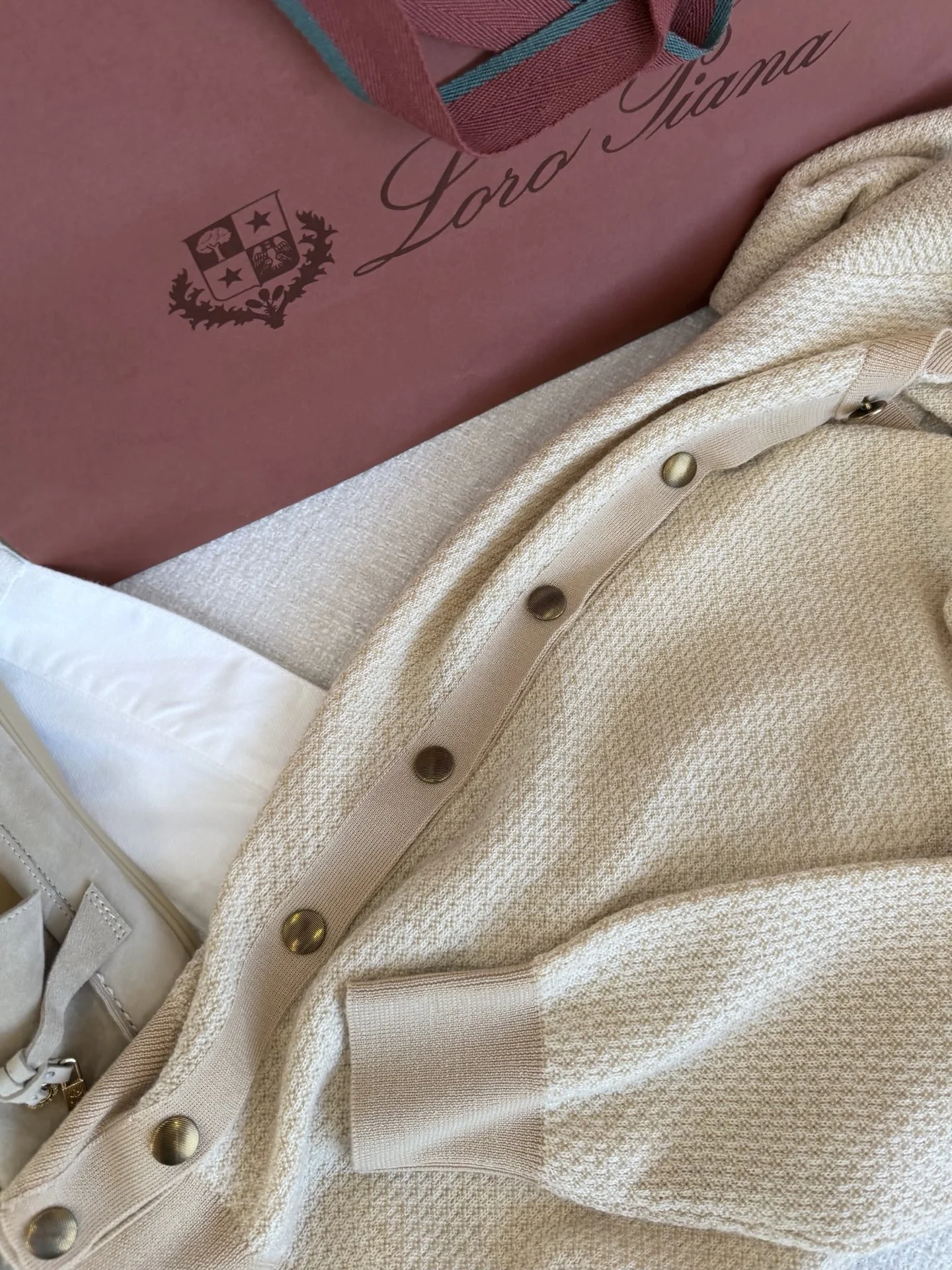 LORO PIANA Sweaters Cashmere Beige-Brown S-L C85202609060275 - Image 5