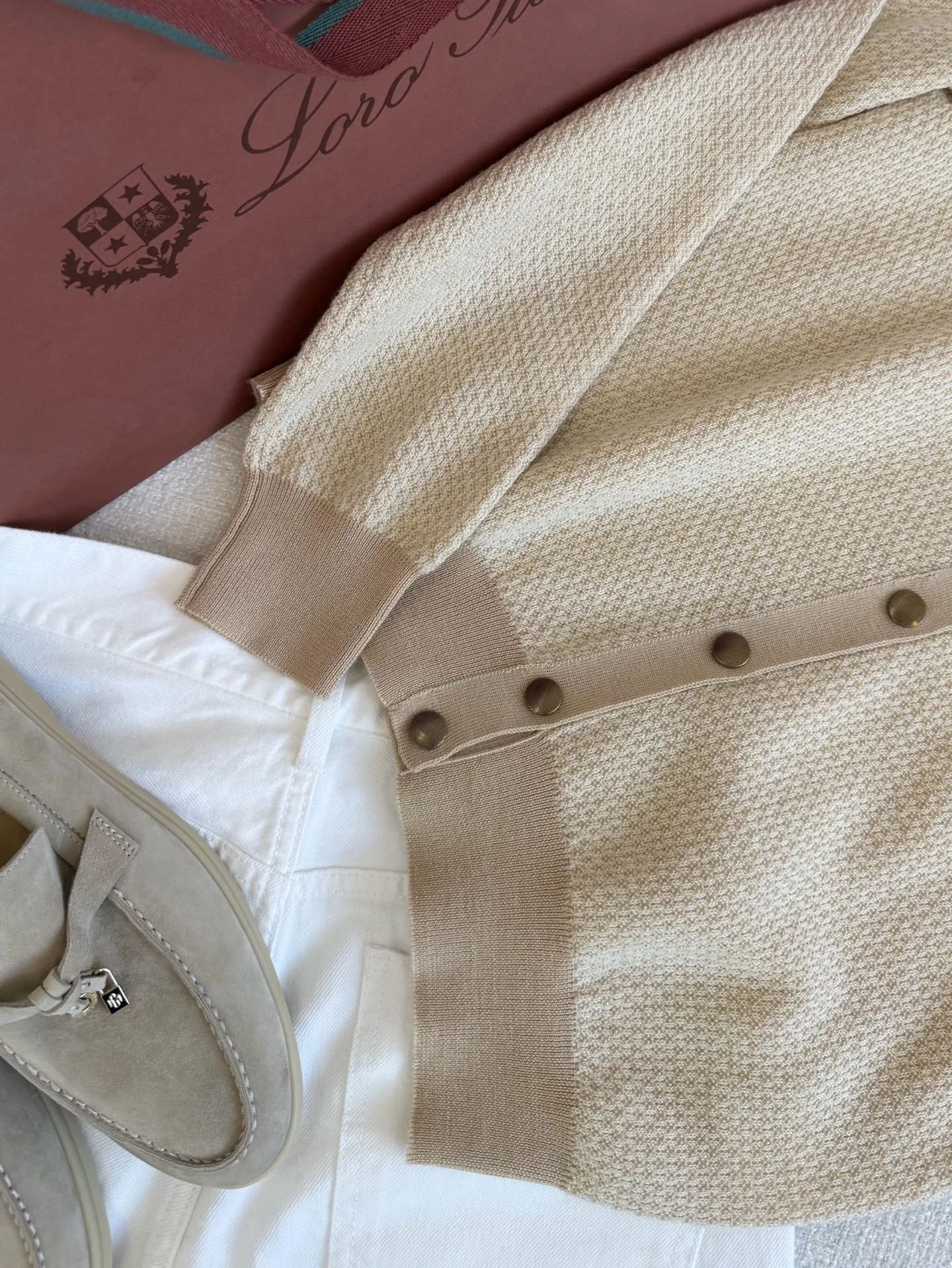LORO PIANA Sweaters Cashmere Beige-Brown S-L C85202609060275 - Image 6