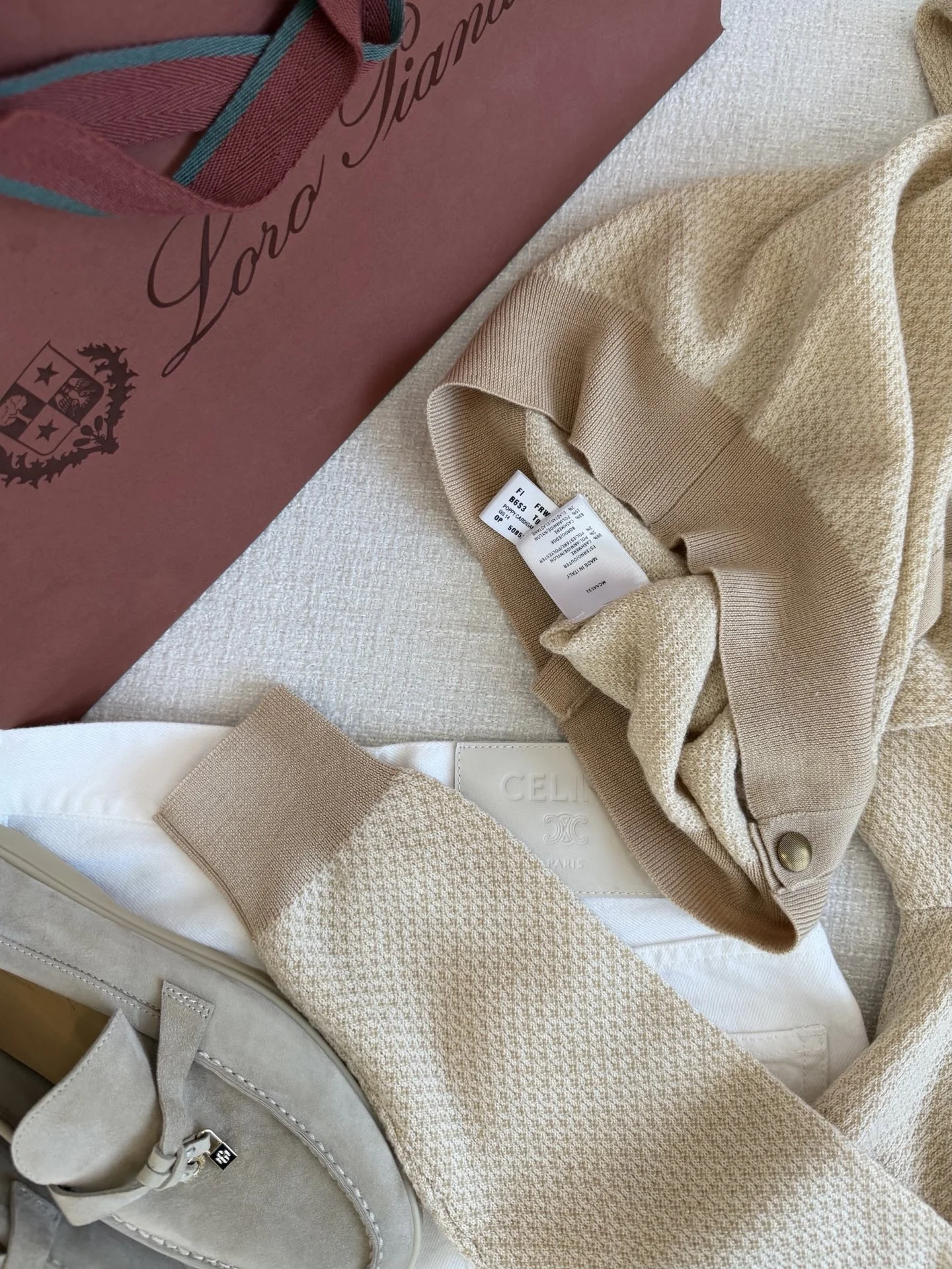 LORO PIANA Sweaters Cashmere Beige-Brown S-L C85202609060275 - Image 7