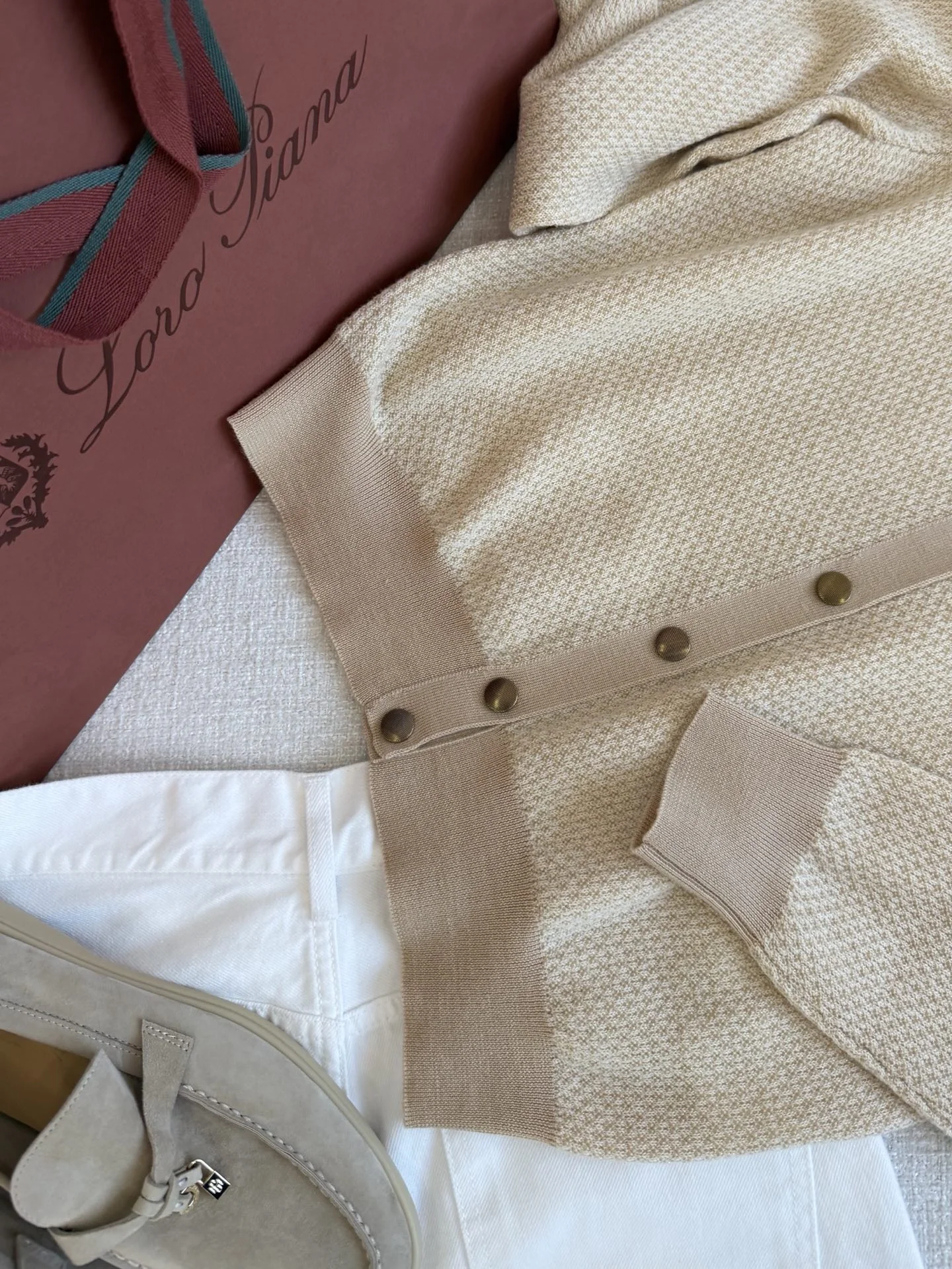 LORO PIANA Sweaters Cashmere Beige-Brown S-L C85202609060275 - Image 8