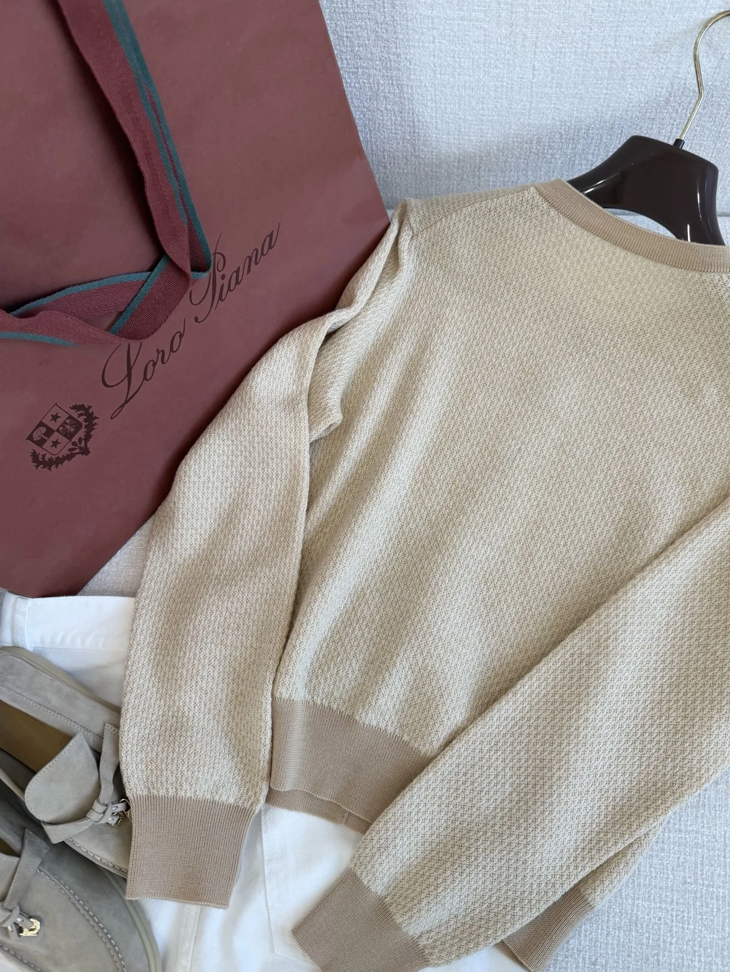 LORO PIANA Sweaters Cashmere Beige-Brown S-L C85202609060275 - Image 9