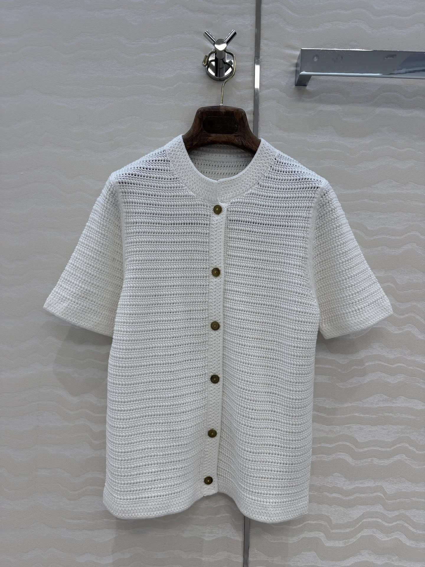 LORO PIANA Sweaters Cotton White-Brown S-L B20202609061273