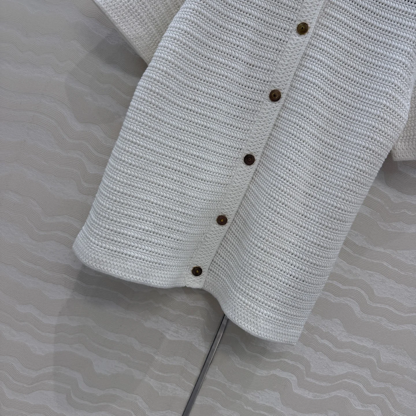 LORO PIANA Sweaters Cotton White-Brown S-L B20202609061273 - Image 6