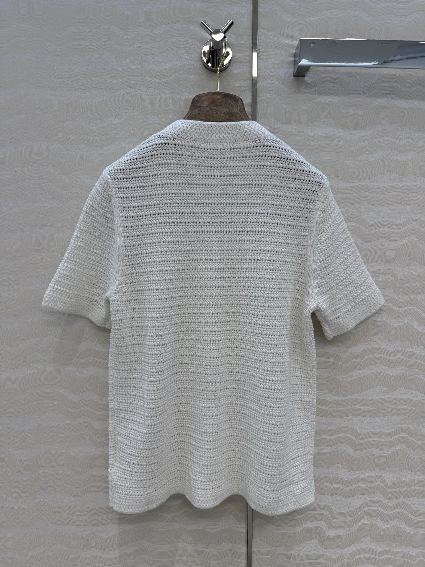 LORO PIANA Sweaters Cotton White-Brown S-L B20202609061273 - Image 8
