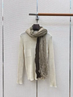 Alternative view of LORO PIANA Sweaters Cream-Brown S-L B15202609060540