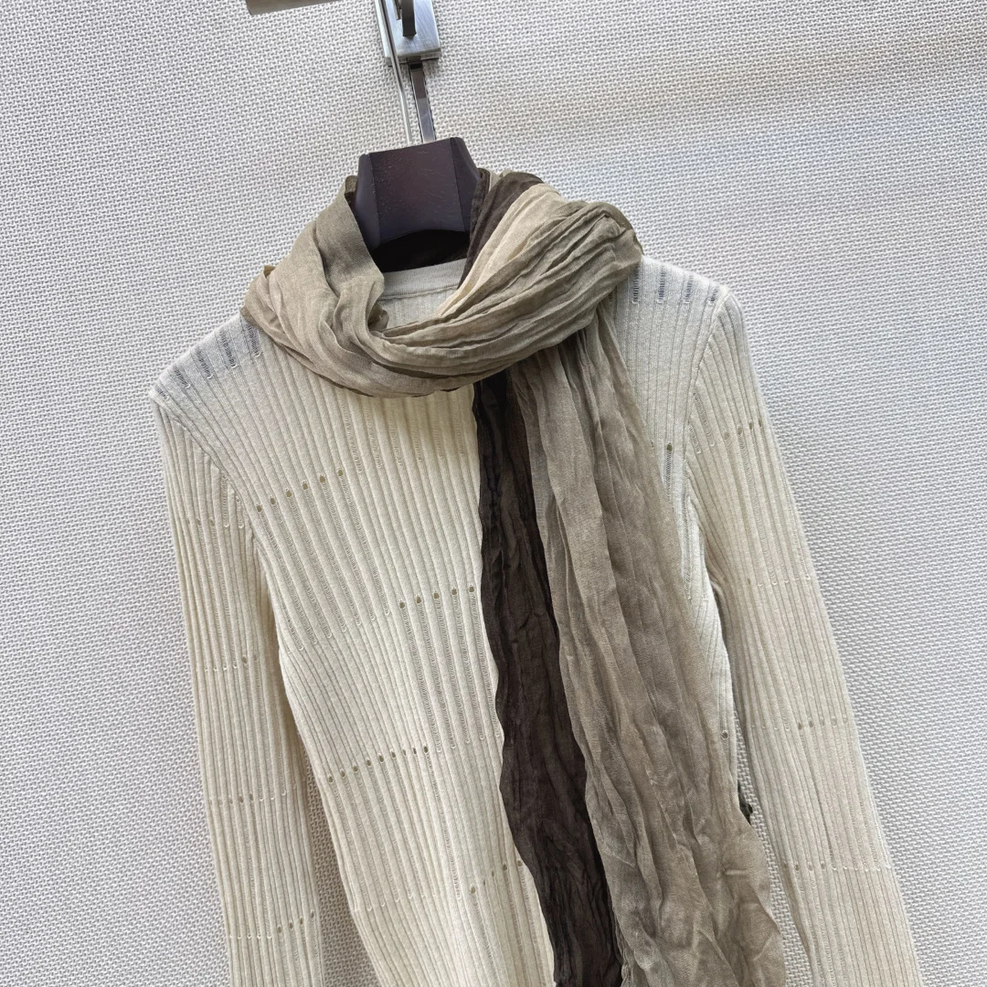 LORO PIANA Sweaters Cream-Brown S-L B15202609060540 - Image 3