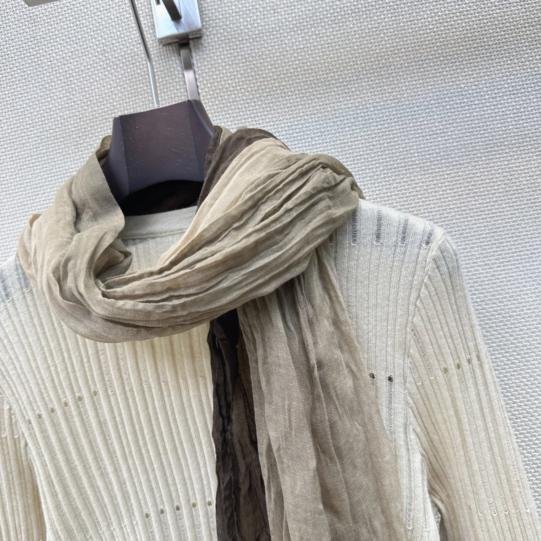 LORO PIANA Sweaters Cream-Brown S-L B15202609060540 - Image 5