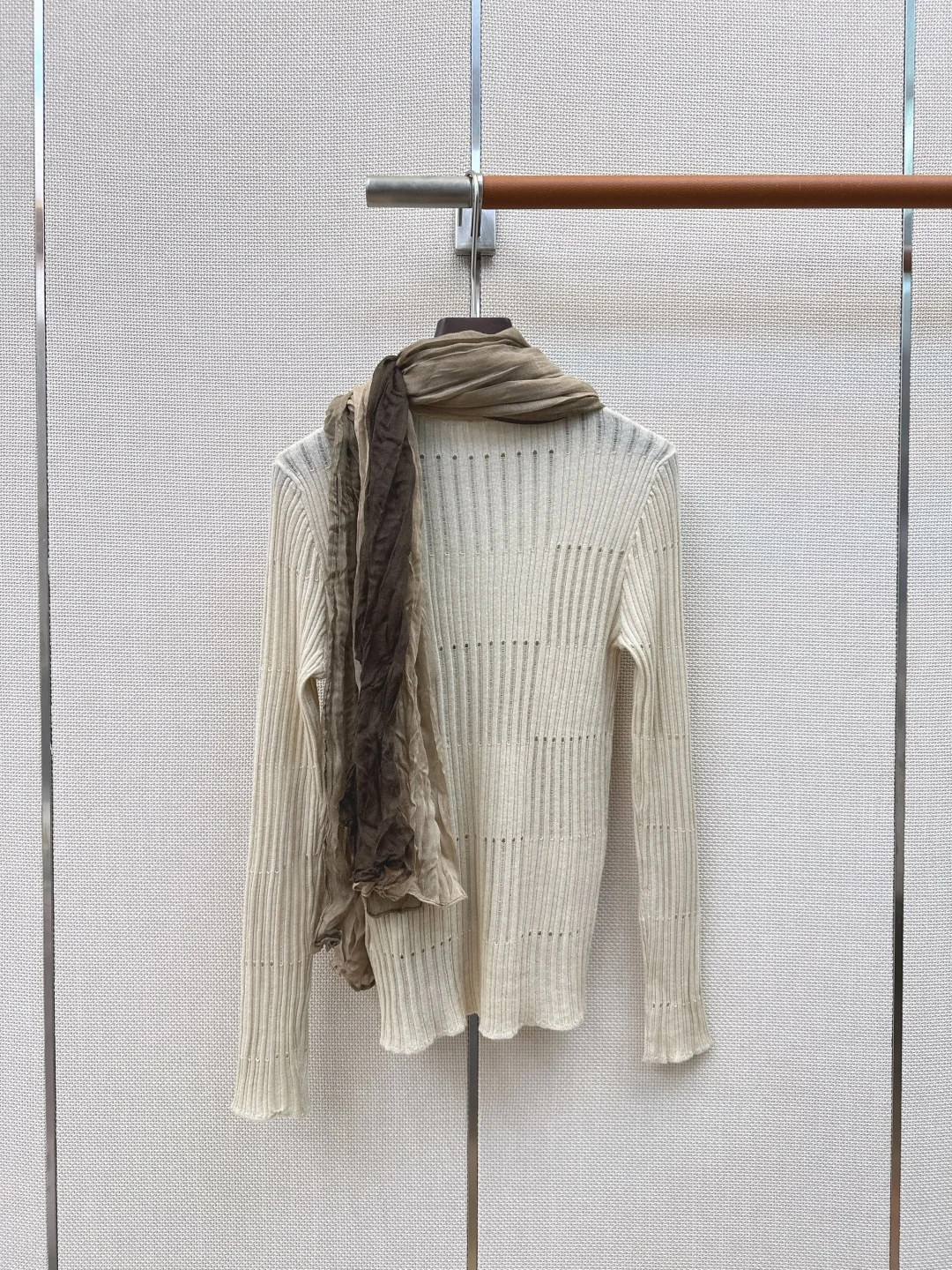 LORO PIANA Sweaters Cream-Brown S-L B15202609060540 - Image 8