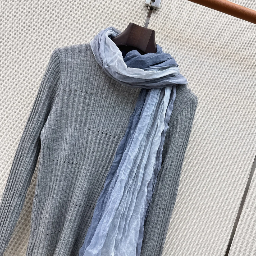 LORO PIANA Sweaters Grey-Blue S-L B15202609060541 - Image 3