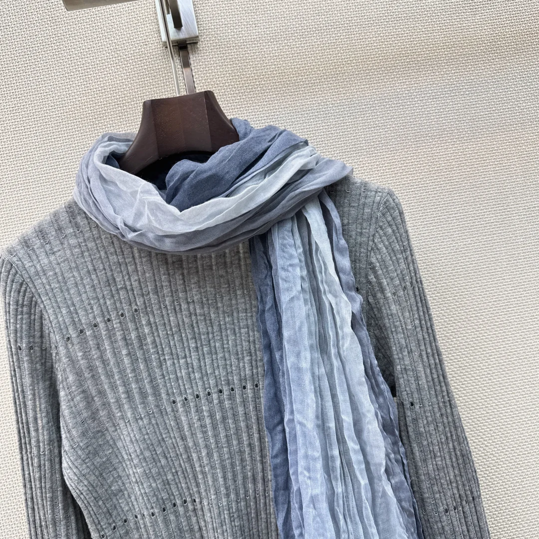 LORO PIANA Sweaters Grey-Blue S-L B15202609060541 - Image 4