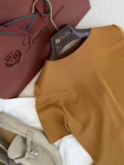 Alternative view of LORO PIANA T-shirts Brown S-L B35202609060277