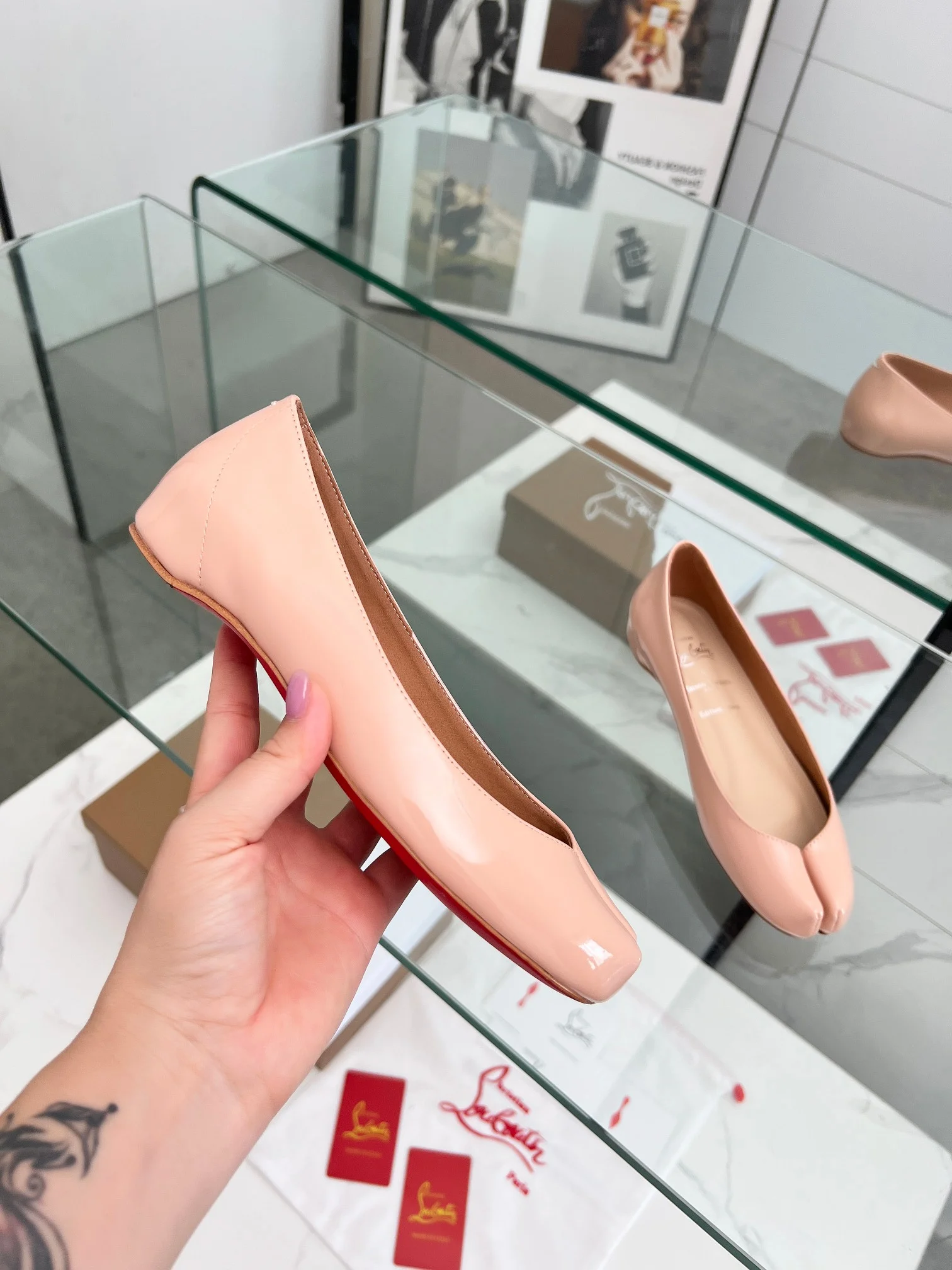 LOUBOUTIN Flats Pink B80202609110008 - Image 6