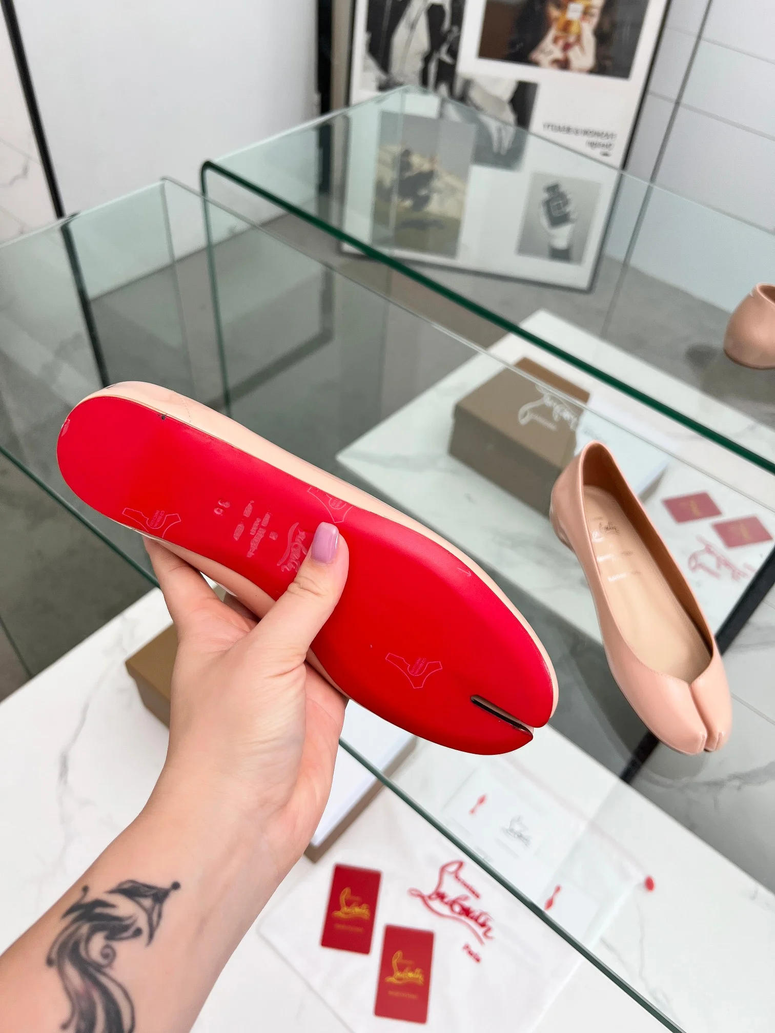 LOUBOUTIN Flats Pink B80202609110008 - Image 7