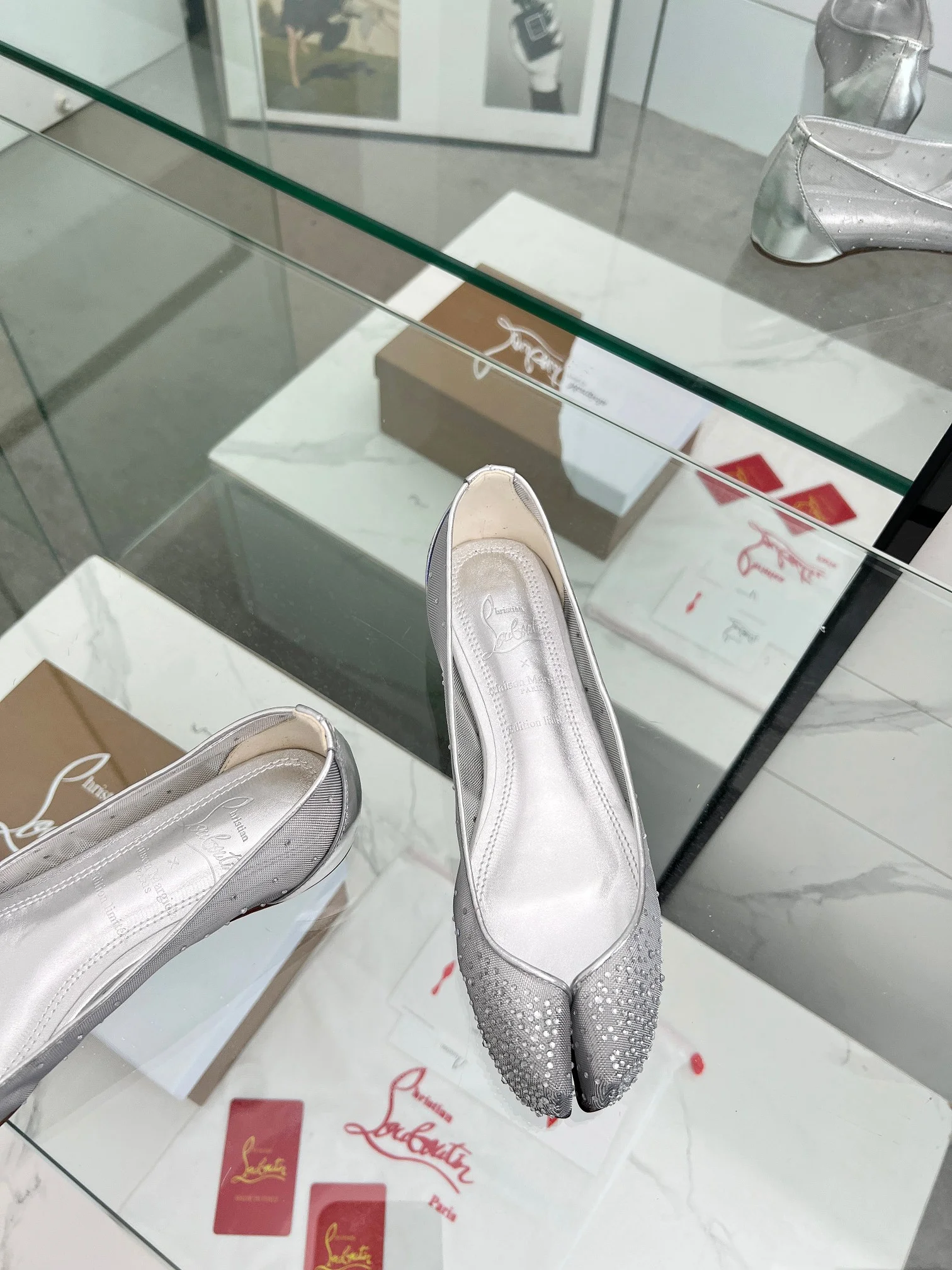 LOUBOUTIN Flats Silver B80202609110006 - Image 7