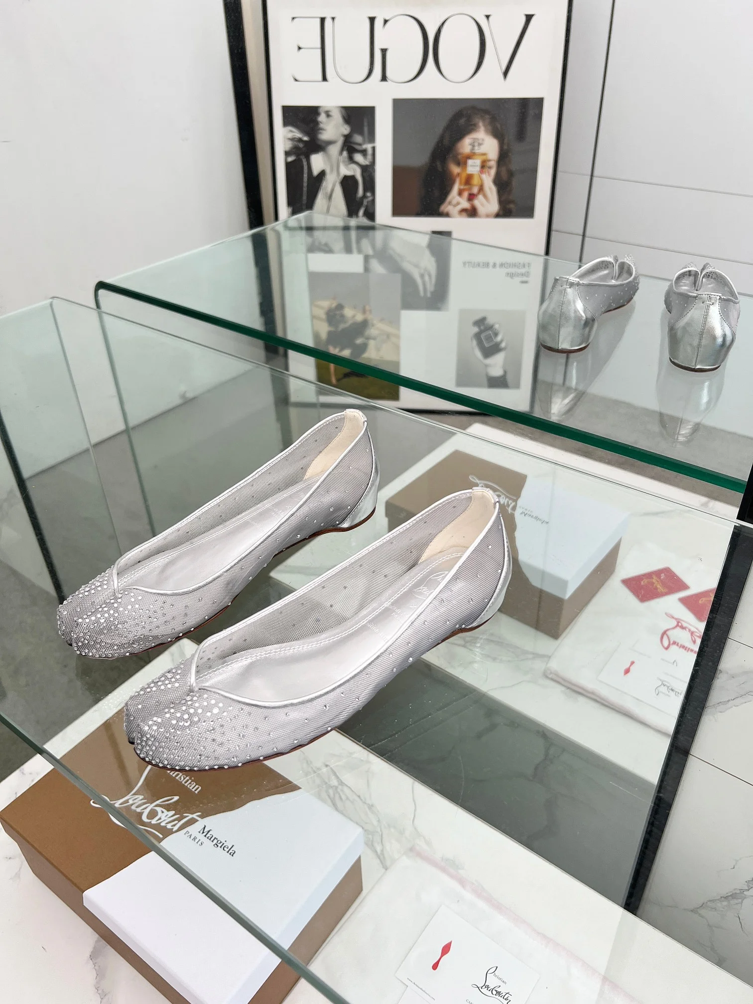 LOUBOUTIN Flats Silver B80202609110006 - Image 9