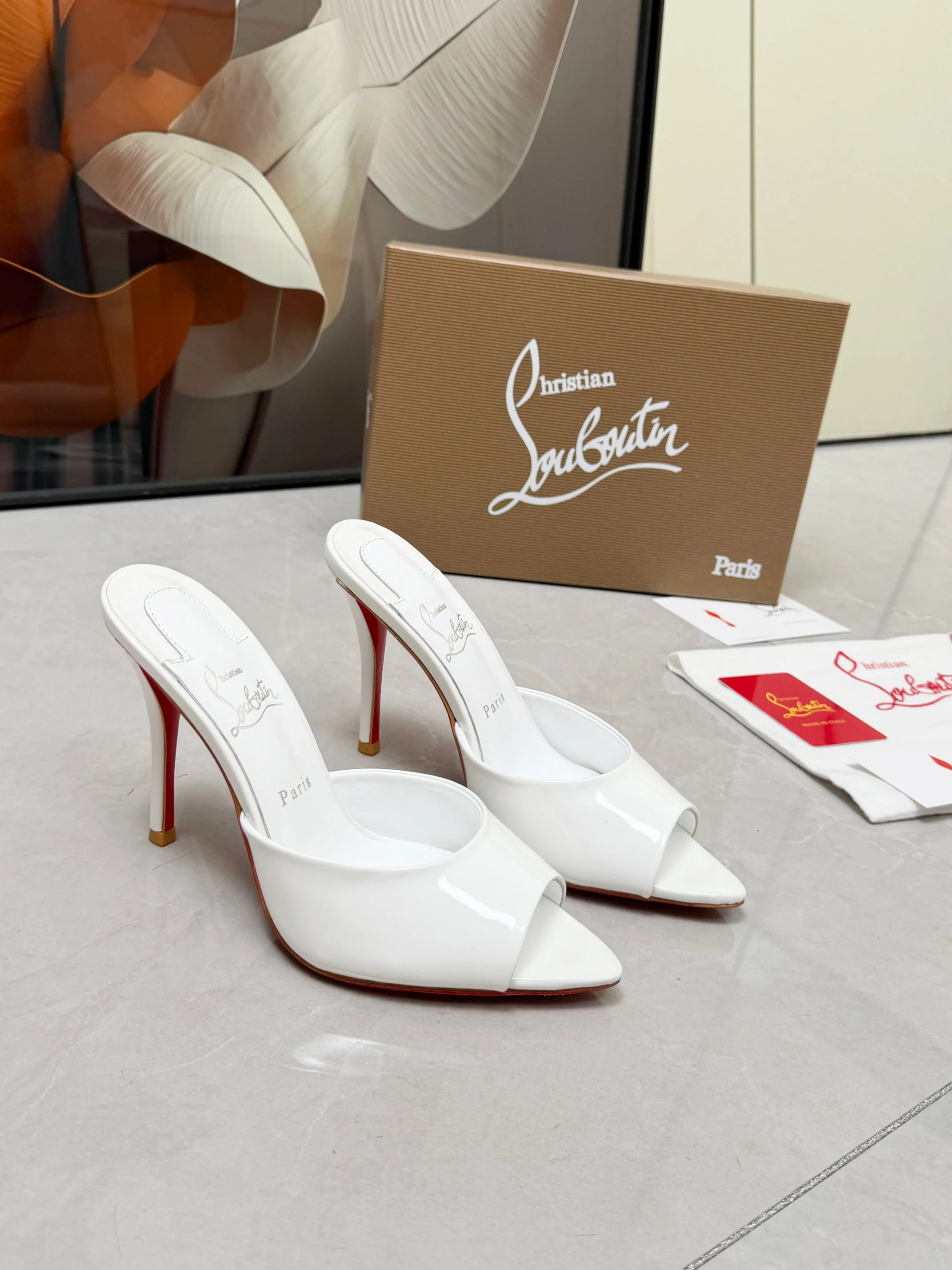 LOUBOUTIN Heels White-Red B60202609110677 - Image 10