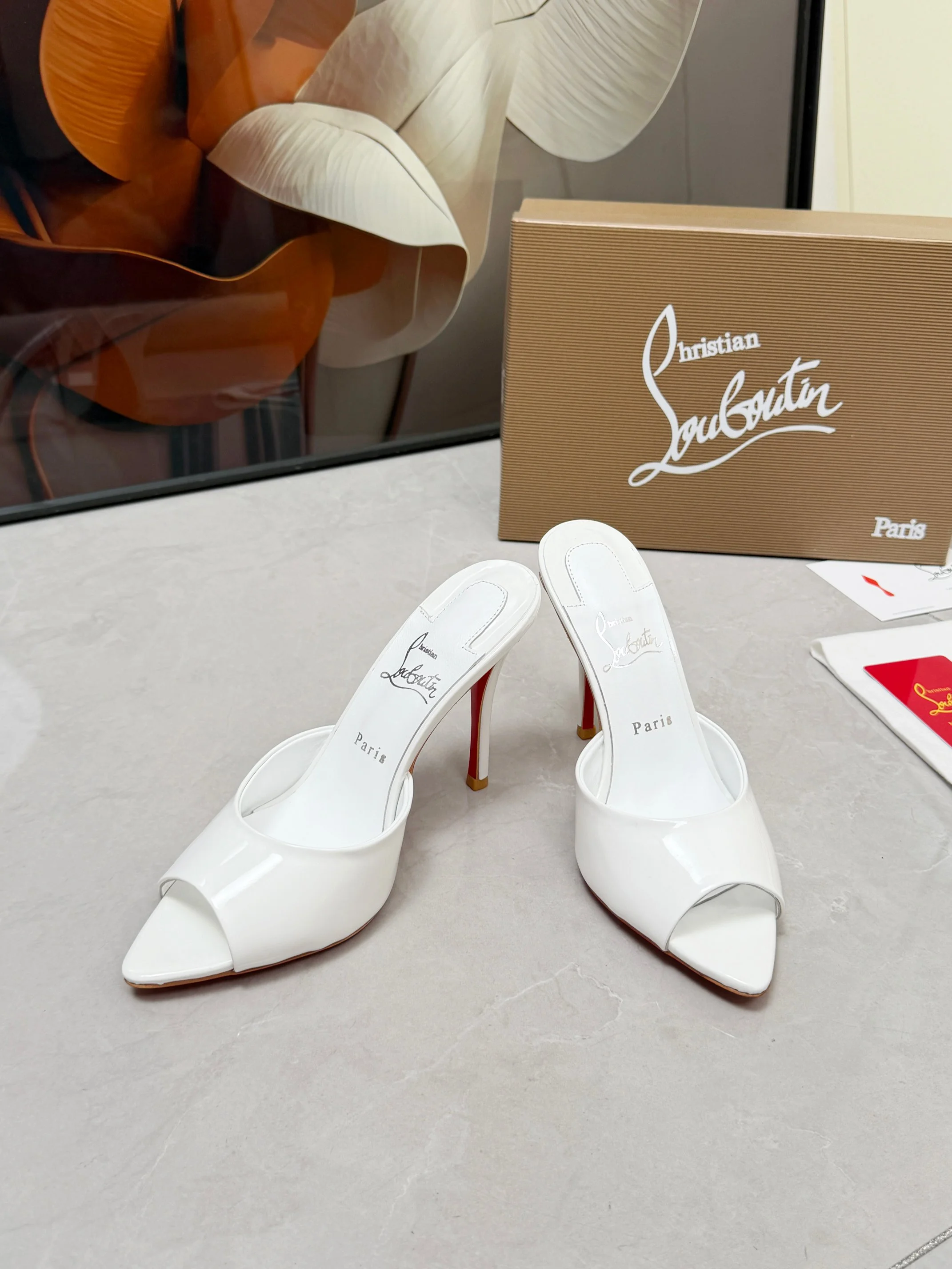LOUBOUTIN Heels White-Red B60202609110677 - Image 8