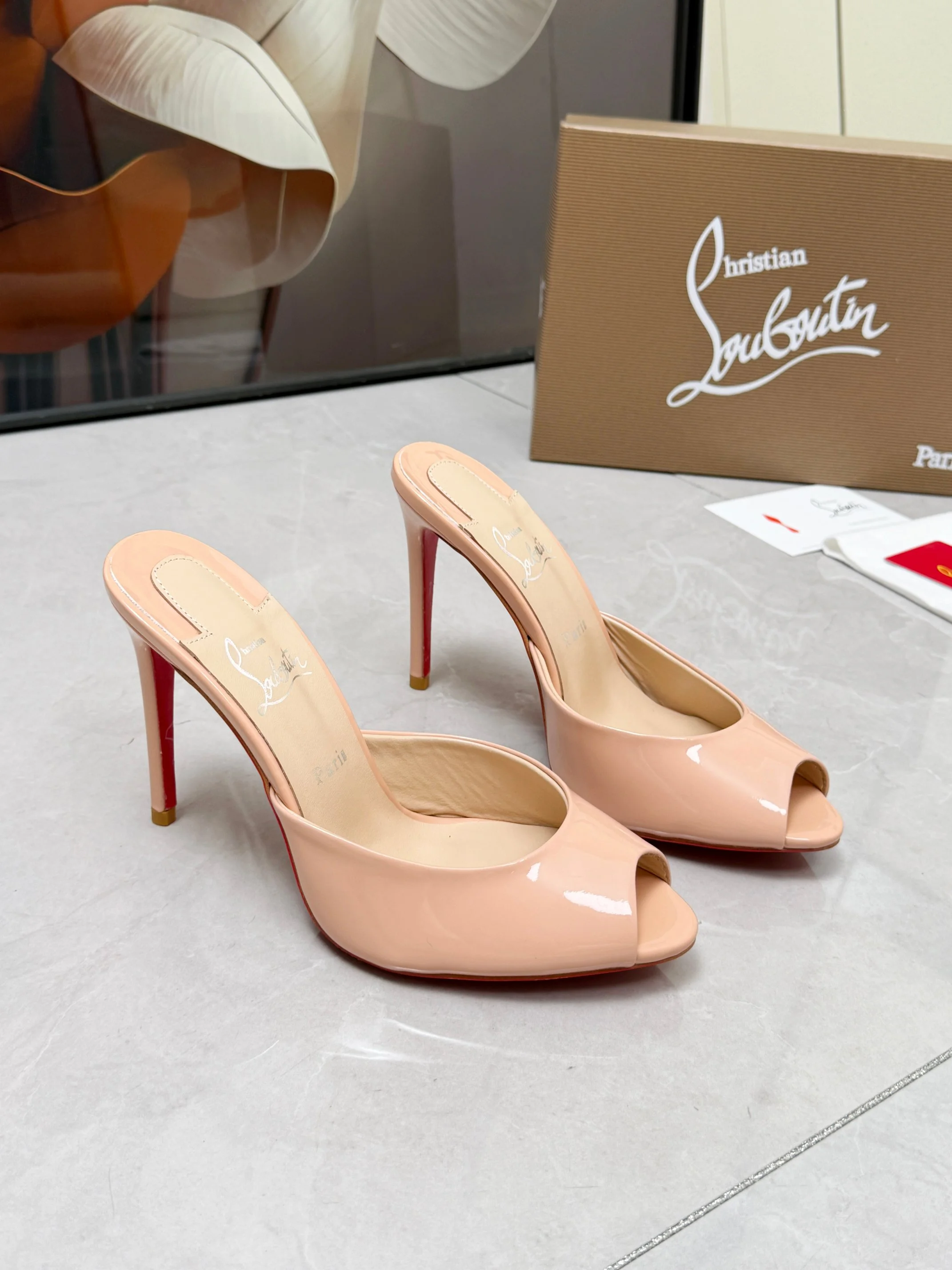 LOUBOUTIN Pumps Beige-Red B60202609110674 - Image 10
