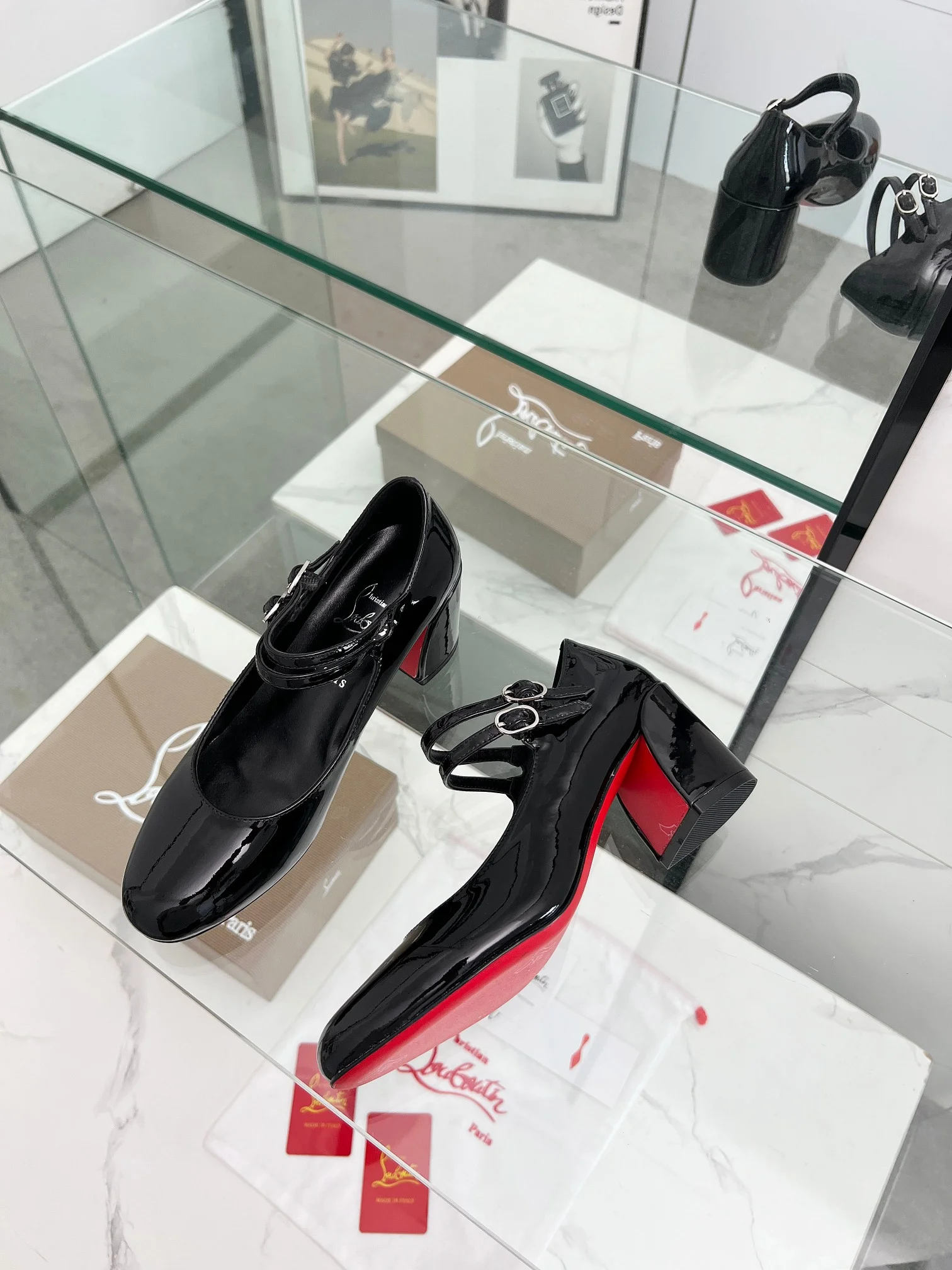 LOUBOUTIN Pumps Black-Red B80202609110010 - Image 2
