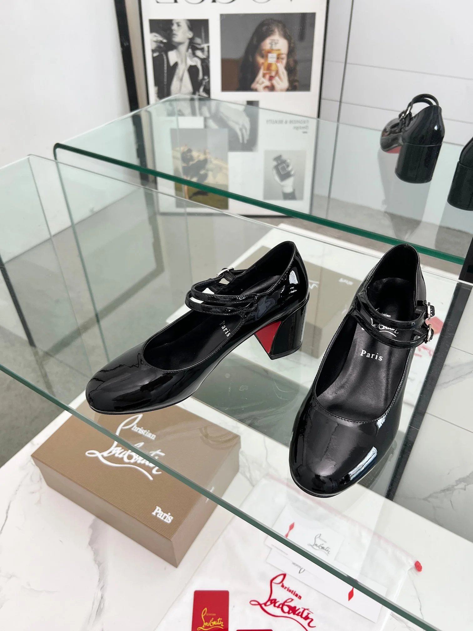 LOUBOUTIN Pumps Black-Red B80202609110010 - Image 3