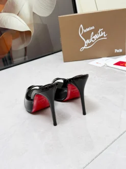 Alternative view of LOUBOUTIN Pumps Patent Leather Black-Red EU35-39 B60202609110675