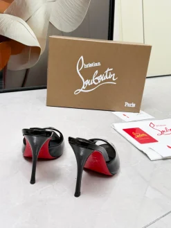 Alternative view of LOUBOUTIN Pumps Patent Leather Black-Red EU35-39 B60202609110679