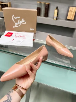 Alternative view of LOUBOUTIN Pumps Patent Leather Pink-Beige EU35-39 B60202609110033
