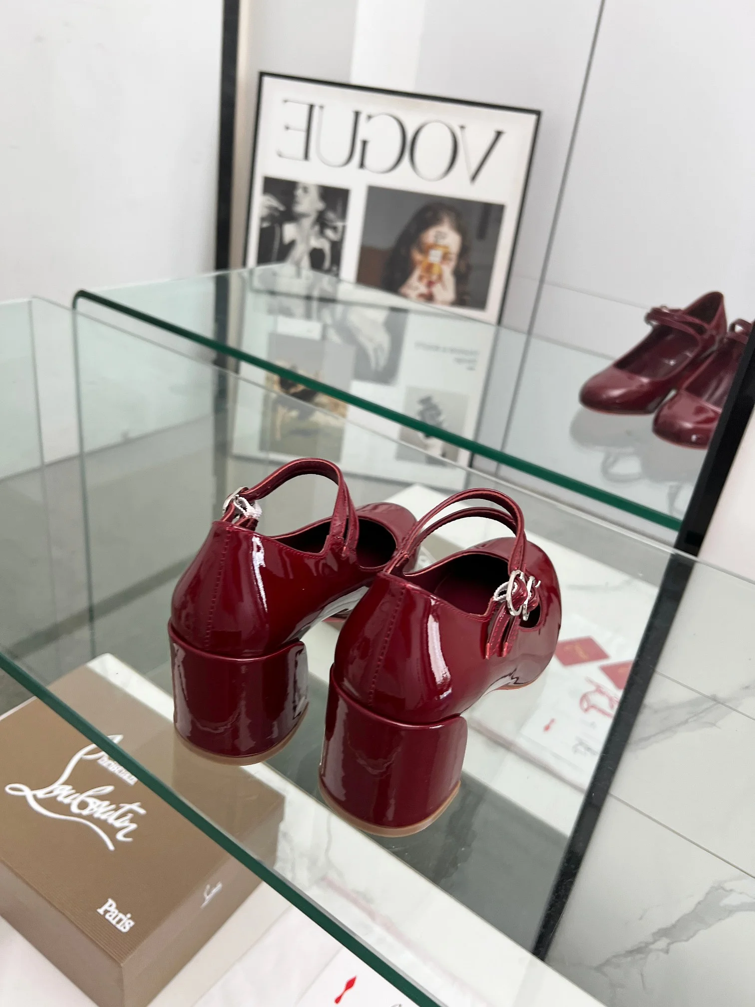 LOUBOUTIN Pumps Patent Leather Red-Gold EU35-39 B80202609110012 - Image 3