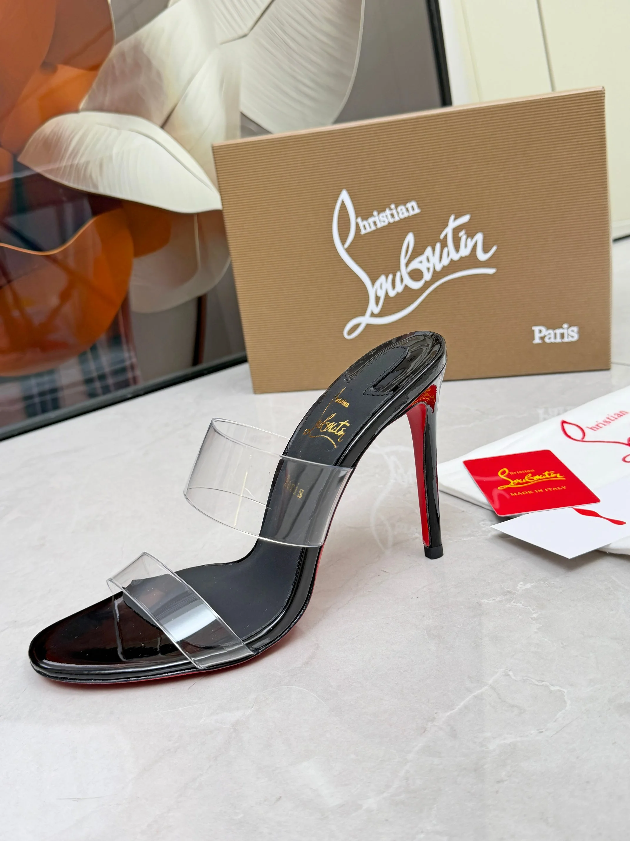 LOUBOUTIN Sandals Black-Red B60202609110017