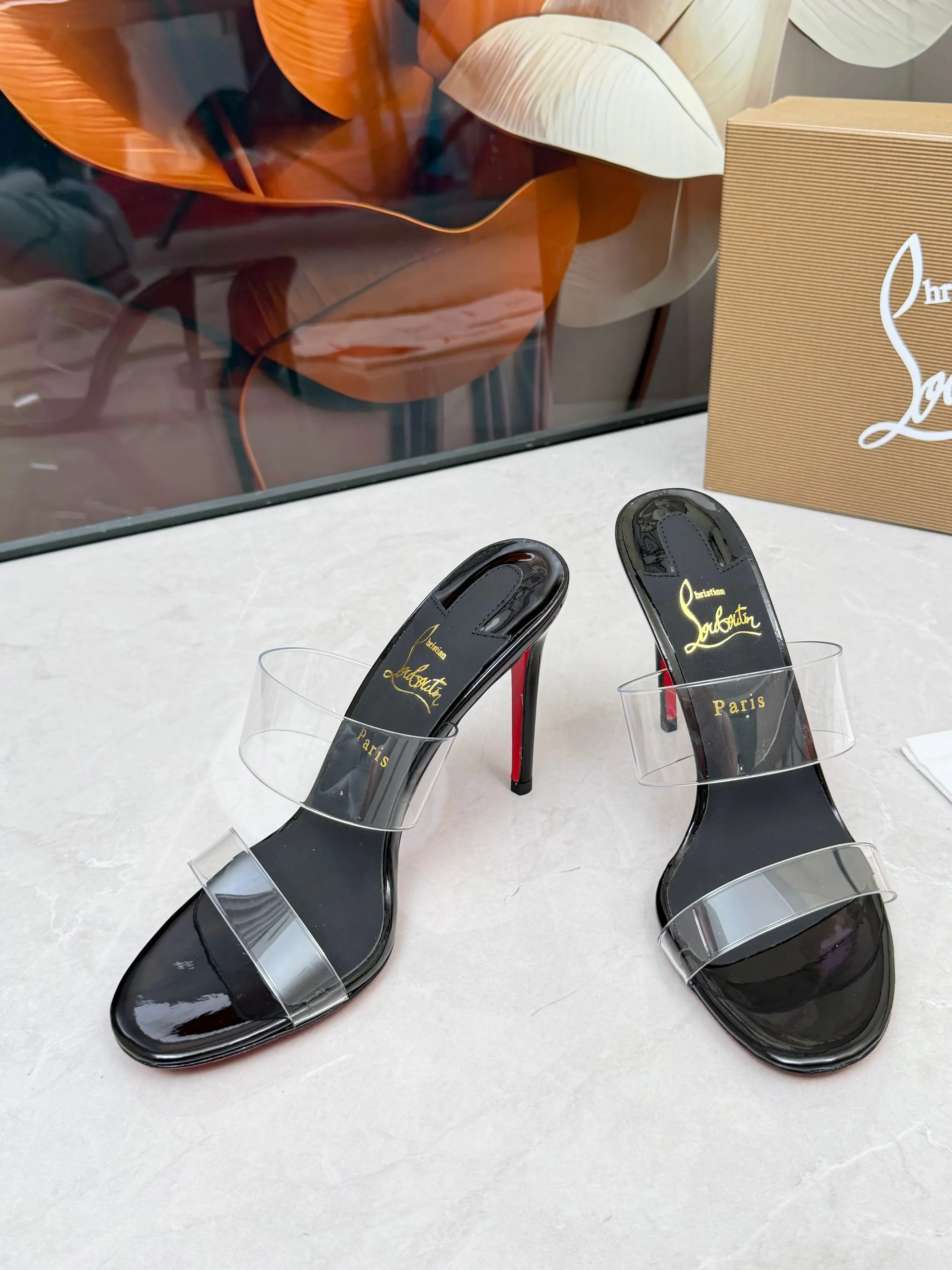 LOUBOUTIN Sandals Black-Red B60202609110017 - Image 10