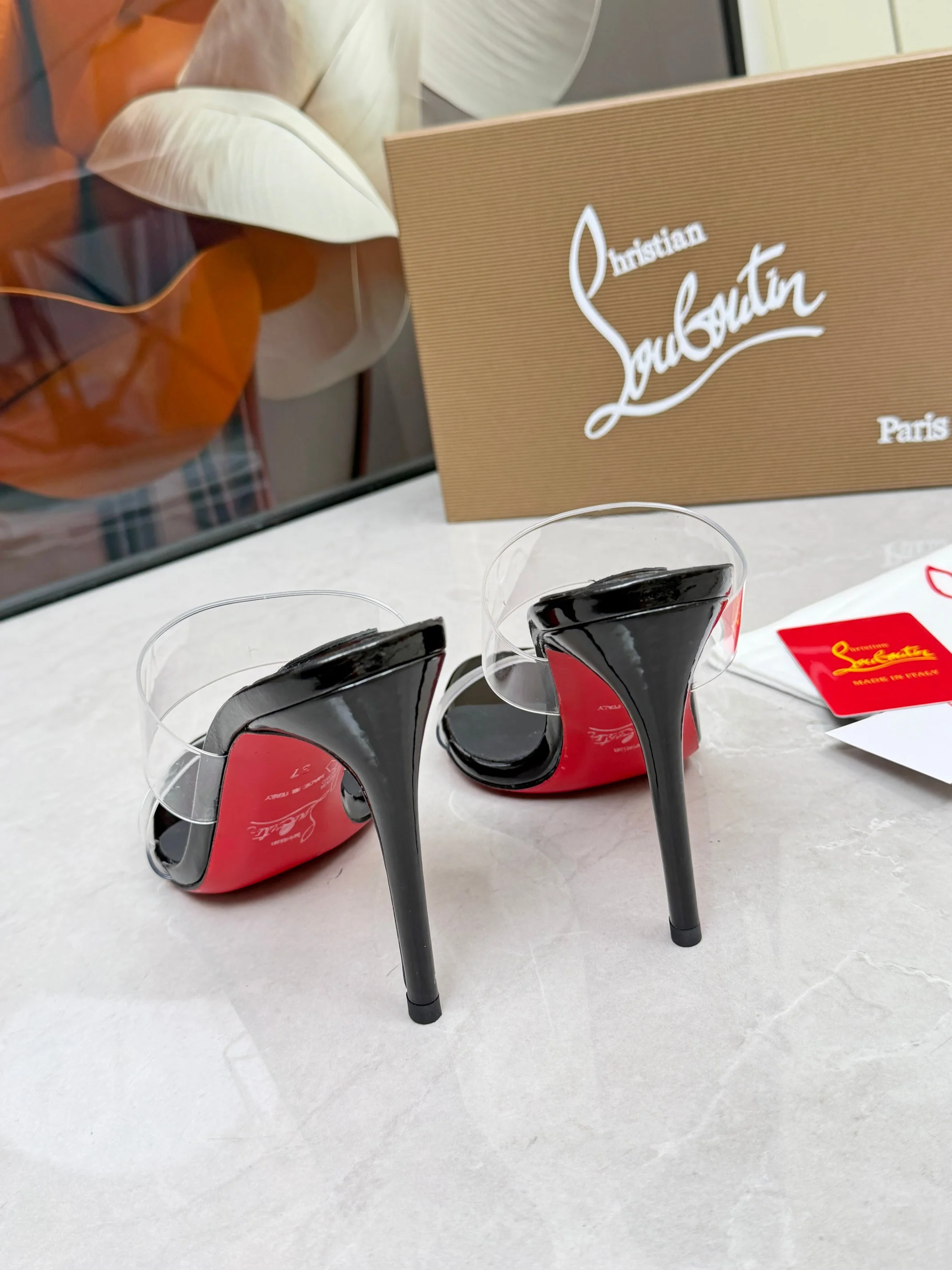 LOUBOUTIN Sandals Black-Red B60202609110017 - Image 2